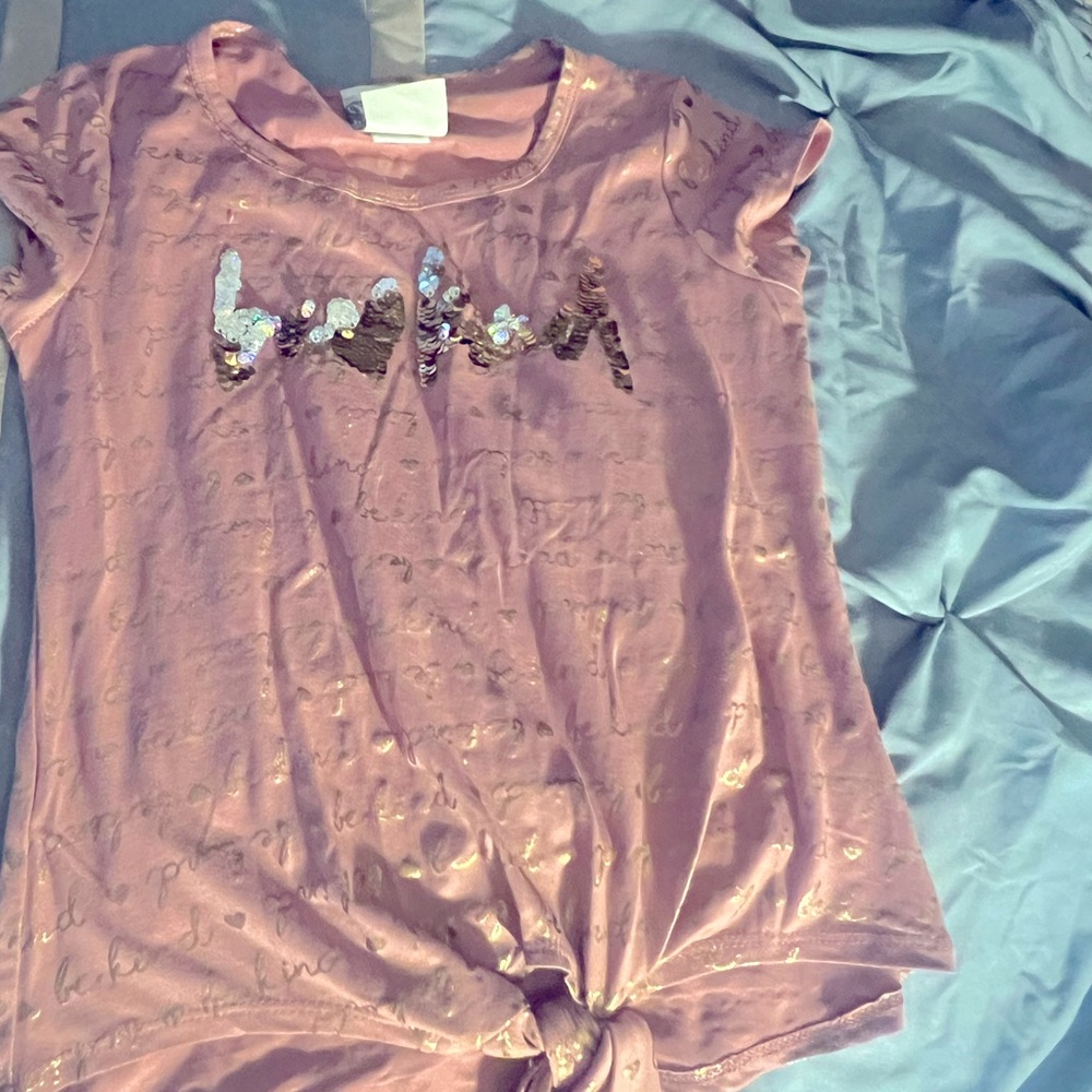 Jenna & Jessie girls size 8 short sleeve shirt